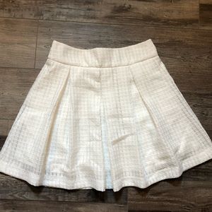 RW&CO Pleated White Skirt